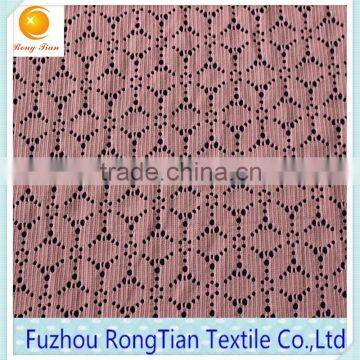 Knitted polyester spandex elastic afican cord lace fabric for wedding dress
