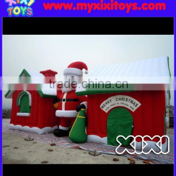 XIXI inflatable LED christmas village lighted house