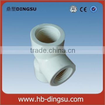 High quality pvc threaded tee/BS standard pvc tee