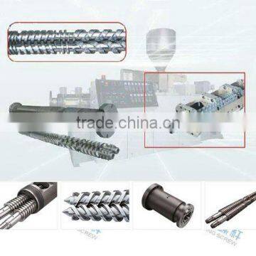 Conical Twin Screw and Barrel/Cylinder Zhoushan Qunying screw and barrel manufacturer