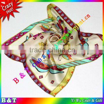 Fashion Custom Digital Printed silk Handkerchief MY-038