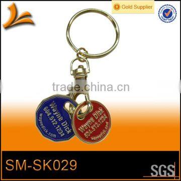 SM-SK029 gold shopping cart coin lock