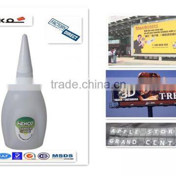 20g 40g 50g Cyanoacrylate Instant Glue in Bottle for Flex Banner