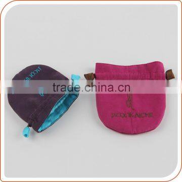 Double Drawstring Pouch With Custom Printed Logo Small Jewellery Bag photo-5