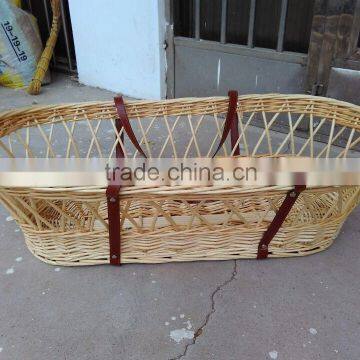 Natural wicker baby pram basket bassinet wicker baby basket baby wicker moses basket