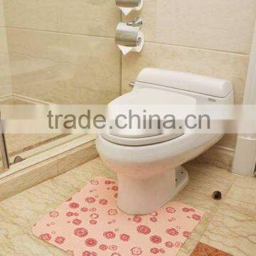 PVC Foam Toilet mat,Printed Anti-slip Pedestal Mat