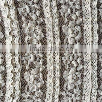 Nylon spandex bubble style lace fabric for wedding dress and upholstery