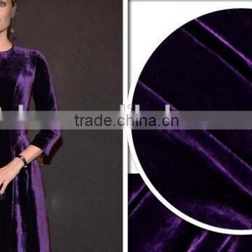 silk velvet woven fabric solid