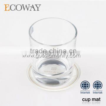 eco-friendly hotel paper cup coaster disposable drink coasters for sale