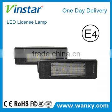12V Emark LED License Plate Lamp For Peugeot Hatchback LED Auto spare parts