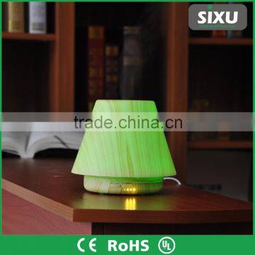 small tabletop used lamp shape ultrasonic Aroma air humidifier diffusers with wooden texture