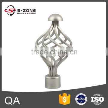 aluminum curtain finial design curtain rod accessories