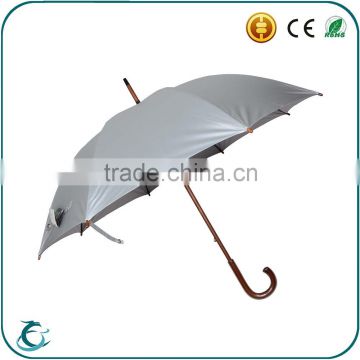 25 inch wood shaft auto open uv protection sun-proof straight umbrella