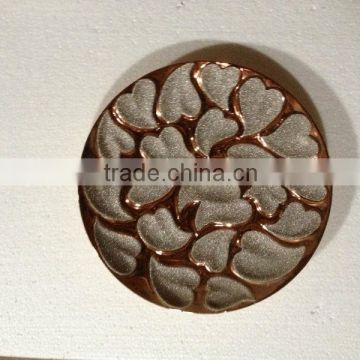 YT stock gold ceramic plate