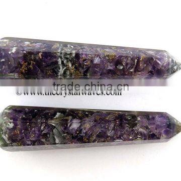 Amethyst OrgoneFaceted Massage Wand