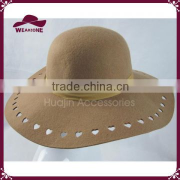 Wholesale New Design Cheap Hat Heart Pattern Wide Brim Bucket Hats