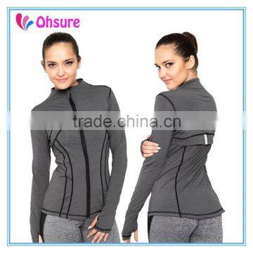 womens fitness jacket active wear sports clothing custom gym jacket