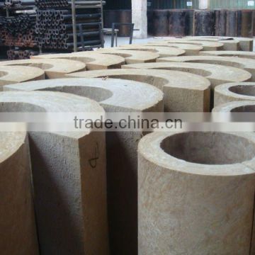 Mineral wool pipe thermal insulation, soundproof and fireproof material