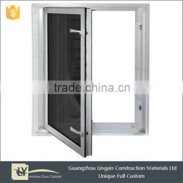 2015 Australian standard aluminum window with black tinted glass factory in Gaungzhou