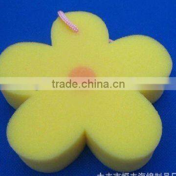 flower shaped and colorful cleaning sponge