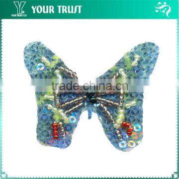 Brown Black Red Beaded Turquoise Scrub Sequin Applique Patch