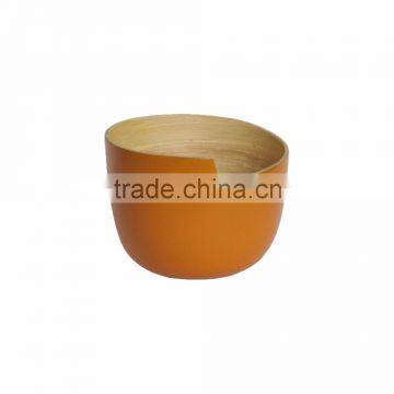 New style bamboo fruit bowl, colourful bamboo bowl with good price