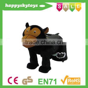 Speed Controllable Kids Electric Wooden Moving Horse Riding Toys photo-4