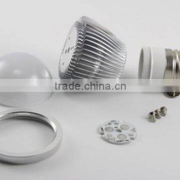 LED light housing 15W aluminum fin heatsink led bulb spare parts (empty housing,no led)