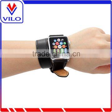 The Wholesale Extra Long Genuine Leather Band Double Tour Bracelet Leather Watchband for Apple Watch photo-6