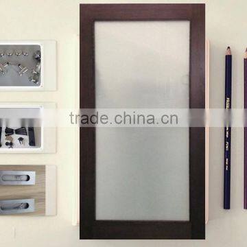 Sliding Tempered Glass Barn Door With Stainless Steel Hardware