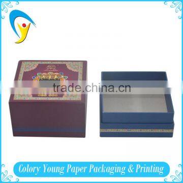 New CMYK printing rectangula grey board food packaging box