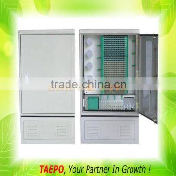 single-sided single door 288 fibers Outdoor SMC fiber optic cross connect cabinet