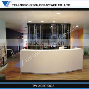 2014 morden design reception desk beauty salon standing reception desk