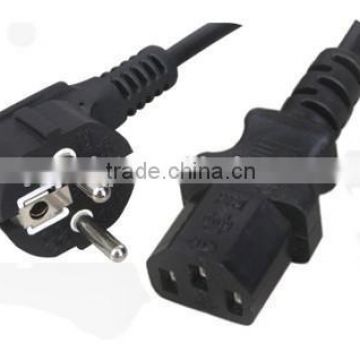 CEE 7/7 to IEC 320 C13 power cord