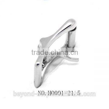 Good Quality Handbag Buckle With Roller Shiny Chrome Finish Roller Buckle Tri-flide Buckle With Roller photo-3