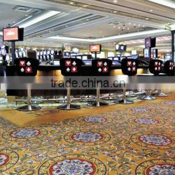 Casino Carpet Fire Resistant/ Fire Proof Carpet for casino, Luxury Wool Carpet for casino