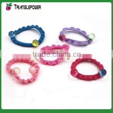 Lovely Candy Colors Heart Design With Little Flowers Children Hair Tie Set photo-4