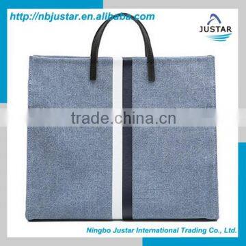 Ningbo Factory Direct Hot Selling Latest Fashionsble Canvas Women's Tote Hand bags