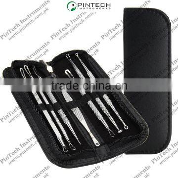 Stainless Steel Facial Blackhead Blemish Remover & Acne Pimple Pin Beauty Care Kits