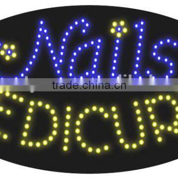 Nail and pedicure LED Sign Nail SPA adviterising sign for the beauty salon nail shops OEM is welcome                        
                                                Quality Choice