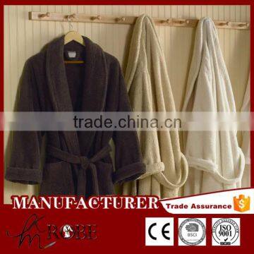 100% Cotton wholesale Hotel Terry Bathrobe for men and women