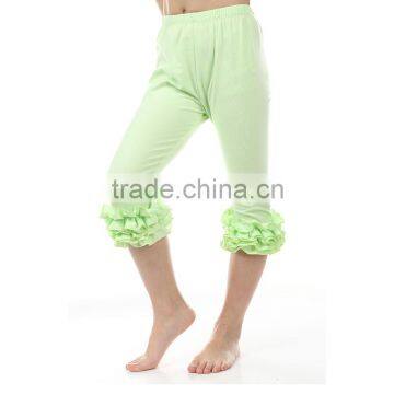 girls clothes 2016 summer hot selling selling baby leggings wholesale ruffle capris for girls ruffle pants