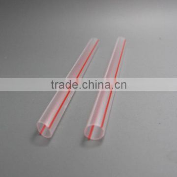 New style eco-friendly red and clear plastic drinking straw