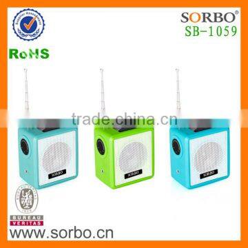 Solar Energy and Hand Crank FM/AM/WB Radio for Gift