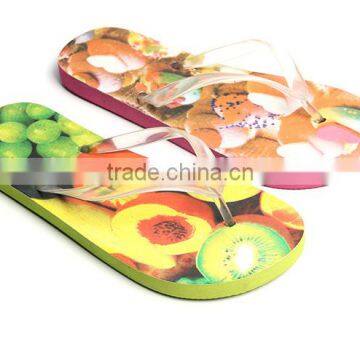 2015 Fruits PVC upper PE slipper women slipper shoes