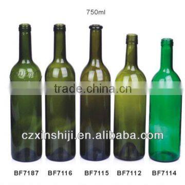 dark green glass bottle