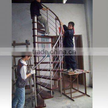 Spiral stainless steel staircase 9002-18