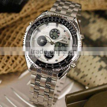 INFANTRY Fashion White Dial Digital Quartz Stainless Chronograph Watch photo-5