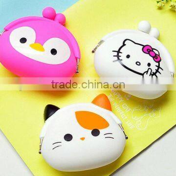 New Design Silicone Coin Purse/Colorful Silicone Purse Wallet /Cute Animal shape wallet/