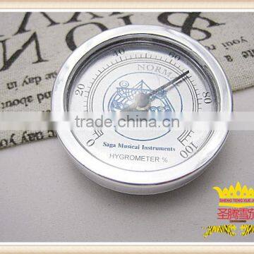 Silver cigar humidity ABS plastic hygrometer cigar cabinet hygrometer